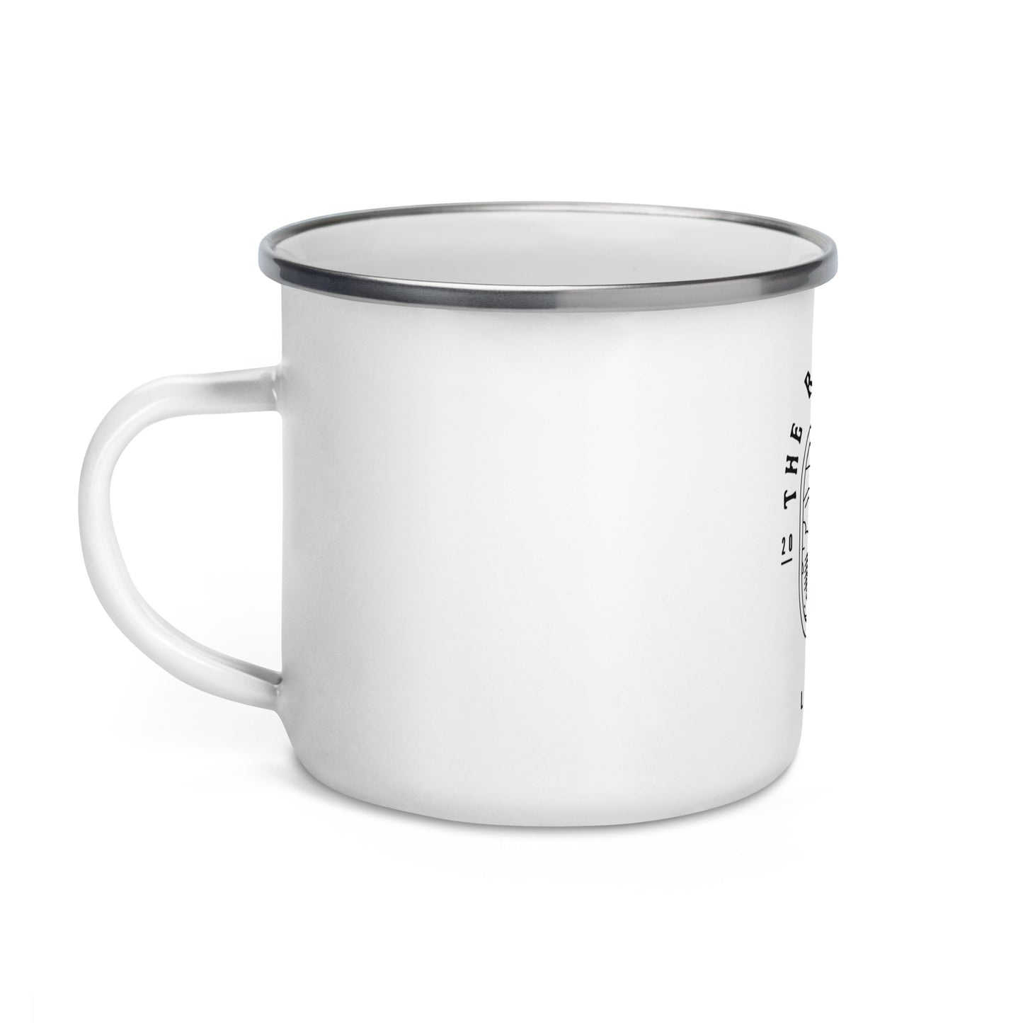 The Roaming Vet Enamel Mug in Black