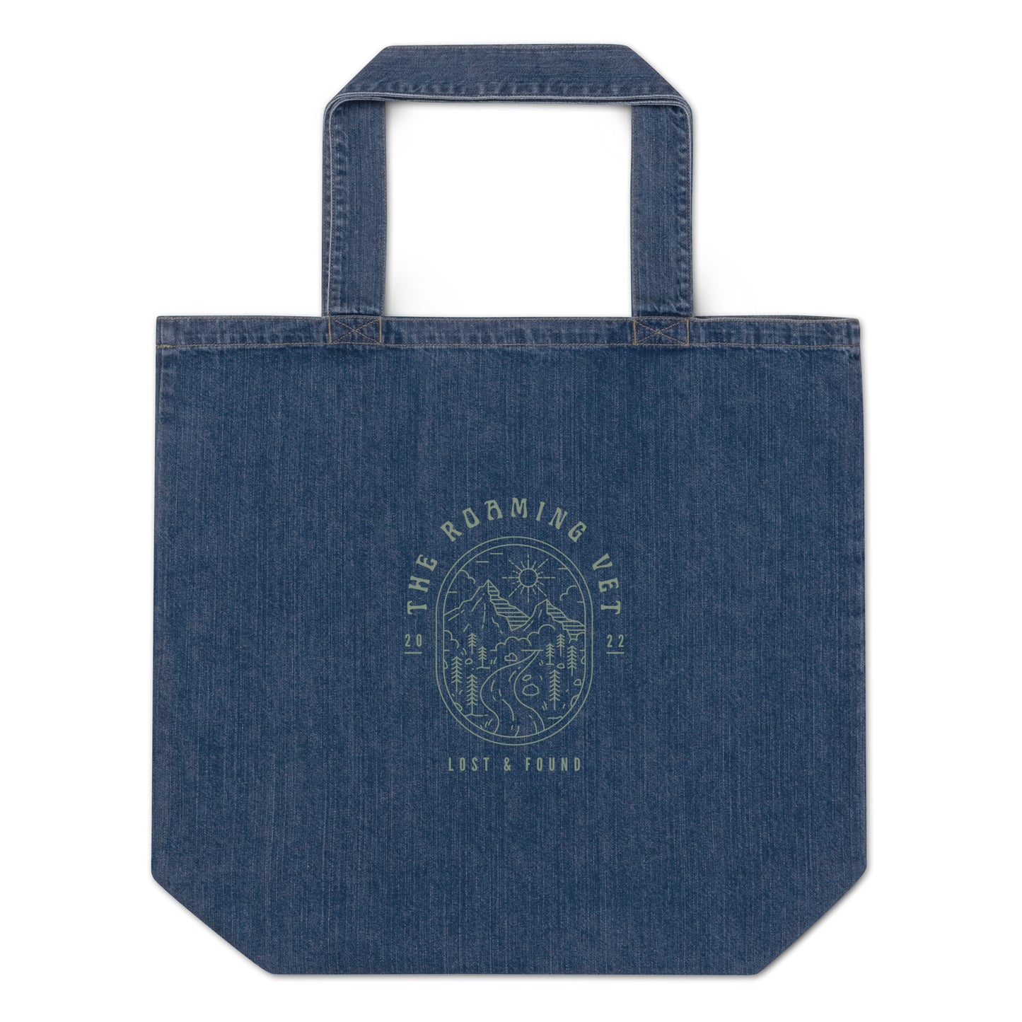 The Roaming Vet Organic Denim Tote Bag