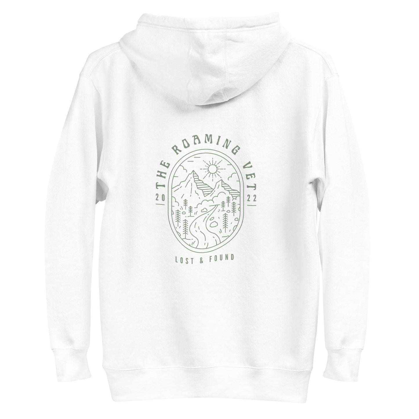 The Roaming Vet Unisex Hoodie with Green Graphics
